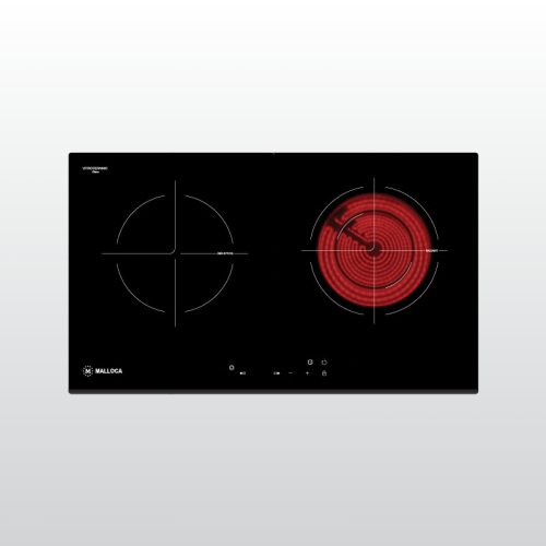 Malloca MH-7311 IR – Bếp điện từ âm kính – 1 vùng điện + 1 vùng từ – Mặt kính Vitro Ceramic – Điều khiển cảm ứng