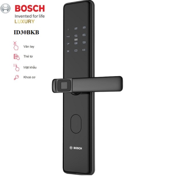 Khóa cửa điện tử Bosch ID 30 BKB - Điện Máy Hoàng Cương