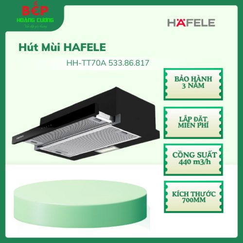 Hafele HH-TT70A 533.86.817 Máy Hút Mùi Âm Tủ 70cm – Hút Khử Hiệu Quả, Thiết Kế Sang Trọng