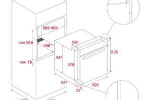 Lò nướng Teka HLB 8400 Black 111000005 3 kich thuoc lo nuong teka hlb 8400 111000005
