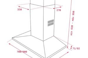 Máy hút mùi áp tường Teka DSS 985 40437010 2 kich thuoc may hut mui ap tuong teka dss 985 40437010