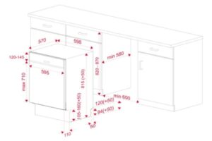Máy rửa bát Teka DSI 76850 SS 114260009 3 kich thuoc may rua bat teka dsi 76850 ss 114260009