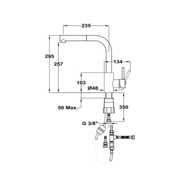 kich thuoc voi rua teka sink faucet pull out ark 938 23938120cn