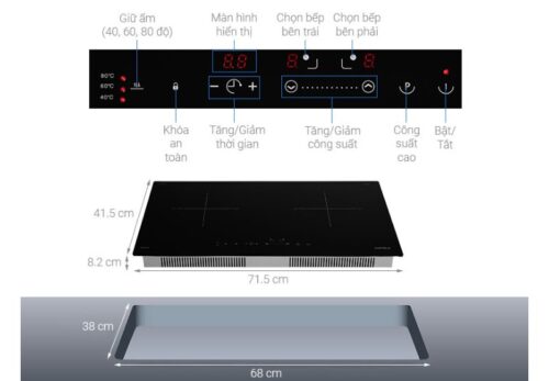 Bếp Đôi Hafele HC-I2712A - 536.61.716 – Made in Malaysia – Lắp Miễn Phí – Inverter Chuẩn 15 hafele hc i2712a 536.61.716 2