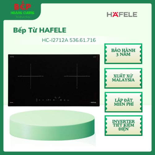 Bếp Đôi Hafele HC-I2712A - 536.61.716 – Made in Malaysia – Lắp Miễn Phí – Inverter Chuẩn