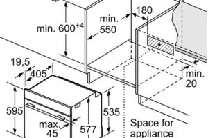 Kích thước Lò nướng Bosch HRA512ES0