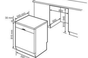 Kích thước Máy rửa bát BOSCH SMS4EMI00E