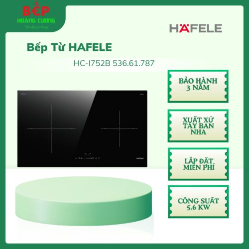 Bếp Từ 2 Vùng Nấu Hafele HC-I772A 536.61.787 – Cảm Ứng Trượt – Schott Ceran – Xuất Xứ Tây Ban Nha