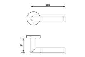 Thiết kế của Tay Nắm Gạt Cửa Phòng Hafele 903.99.368