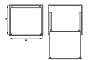 Kích thước rổ kéo phía trước 600 mm Hafele 540.24.507