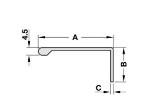 Kích thước của Tay nắm tủ bếp Hafele 126.14.104