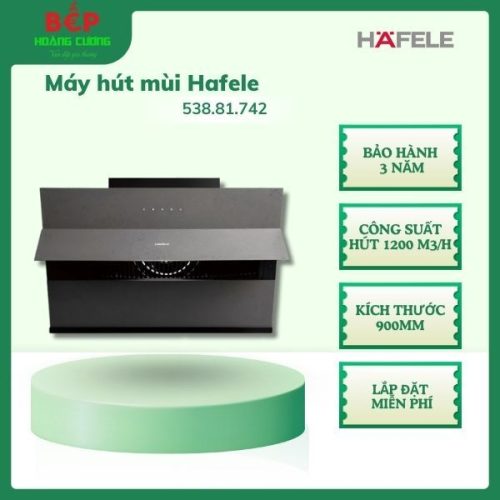 Hafele Máy Hút Mùi Áp Tường HC-H902WC 538.81.742 – Hàng Chính Hãng – Hút Mạnh, Lắp Đặt Miễn Phí