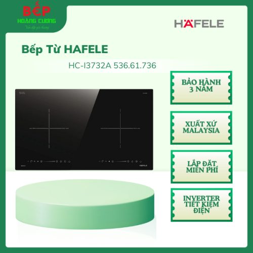 Hafele Bếp Đôi HC-I3732A 536.61.736 – Made in Malaysia – Lắp Miễn Phí – Inverter Chuẩn