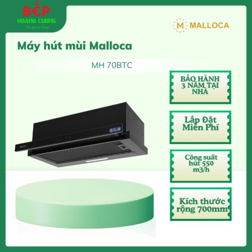 [Malloca] Máy hút mùi MH 70BTC âm tủ - Hàng chính hãng - Hút mạnh - Lắp đặt miễn phí - CHB