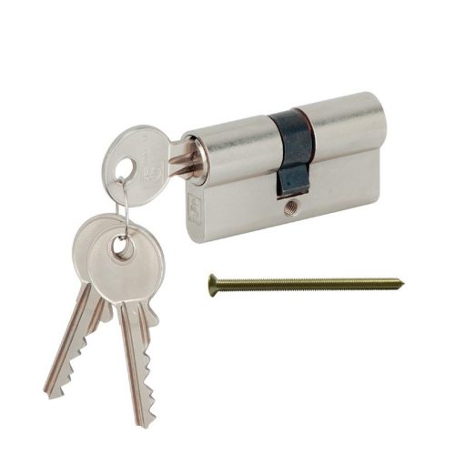 Hafele 916.95.116 ruột khóa 2 đầu chìa, 65mm, chất liệu đồng thau, chống khoan và dễ lắp đặt.