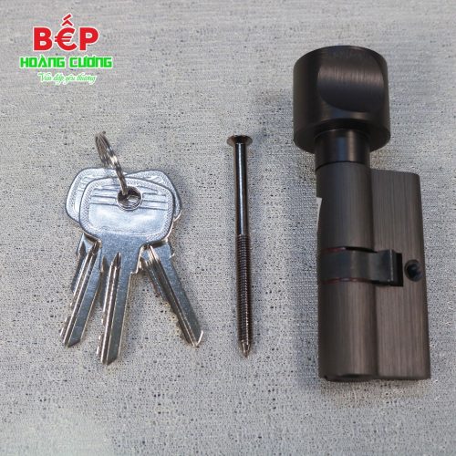 Hafele 916.63.321 ruột khóa 61mm, đầu chìa và đầu vặn, bảo vệ tối ưu, vật liệu đồng thau cao cấp 11 Ruột khóa Hafele 916.63.321 đầu vặn đầu chìa, đồng thau đen mờ PVD