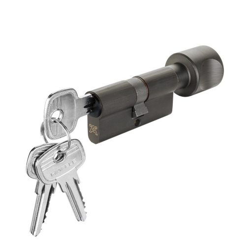 Hafele 916.63.321 ruột khóa 61mm, đầu chìa và đầu vặn, bảo vệ tối ưu, vật liệu đồng thau cao cấp 9 Ruột khóa Hafele 916.63.321 đầu vặn đầu chìa, đồng thau đen mờ PVD