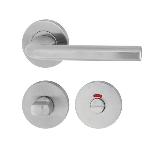 Hafele tay nắm gạt cửa WC 903.99.978 - inox 304, nắp che, bền bỉ, vận hành êm, hợp nhiều loại cửa 6 Tay Nắm Gạt Có Nắp Che Cửa WC Hafele 903.99.978