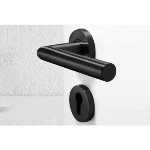 Hafele tay nắm gạt cửa phòng 903.92.559 - thiết kế sang trọng, chống cháy, phù hợp cửa gỗ và thép 8 Tay Nắm Gạt Cửa Phòng Hafele 903.92.559