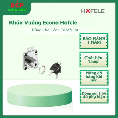 Hafele 235.19.211 Khóa Cốp Econo – Dày Cửa Tối Đa 22mm