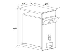 Thiết kế của Thùng gạo Hafele 549.32.991