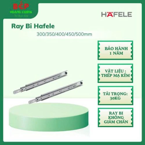 Hafele Ray Bi 450mm 494.02.464 – Không Giảm Chấn – Chính Hãng – Phù Hợp Tủ Ngăn Kéo Nội Thất (Sao chép)