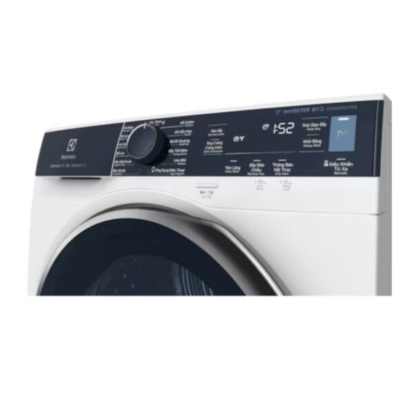 Bảng điều khiển máy sấy bơm nhiệt Electrolux 8kg EDH803Q7WB