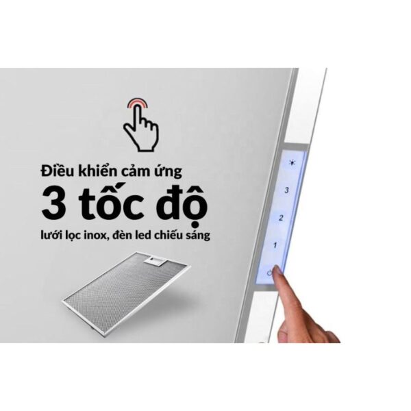 Điều khiển cảm ứng 3 tốc độ dễ dàng sử dụng