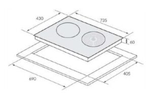 kích thước bếp từ kết hợp hồng ngoại Eurosun EU-TE226Pro