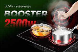 tính năng booster của bếp từ kết hợp hồng ngoại Eurosun EU-TE226Pro