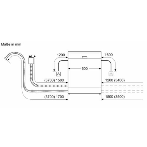 Bosch SMS6ZCI16E máy rửa bát Serie 6, 8 chương trình, sấy Zeolith, bộ lọc tự làm sạch, thép không gỉ 17 kích thước của máy rửa bát độc lập Bosch SMS6ZCI16E serie 6