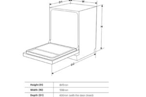 Thiết kế của máy rửa bát độc lập Fagor 3LVF-61S