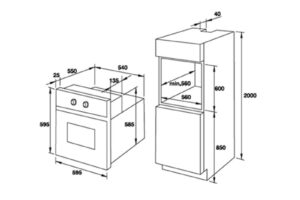 Thiết kế lắp đặt của lò nướng hấp kết hợp Fagor 8H-875TCX A