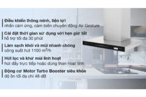 Tính năng máy hút mùi áp tường tuần hoàn Pramie TT32-700 Air