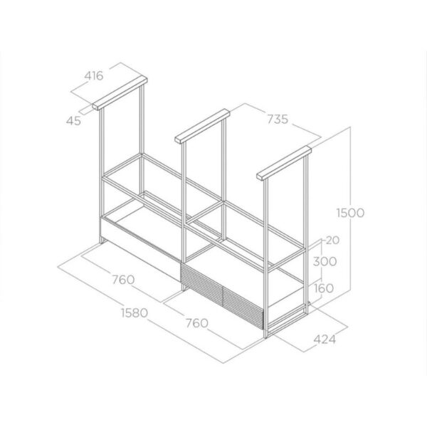 Kích thước máy hút mùi áp tường Elica PRF0167007