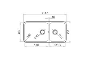Thiết kế của chậu rửa bát Elica Relia 2B 109402930