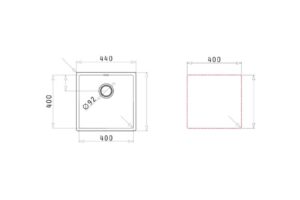 Thiết kế của chậu rửa chén inox 1 hố Elica Astris Colora 1B – Copper 101055001