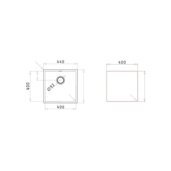 Thiết kế của chậu rửa chén inox 1 hố Elica Astris Colora 1B – Copper 101055001