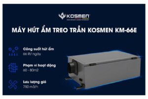 Hình ảnh máy hút ẩm treo trần KOSMEN KM-66E