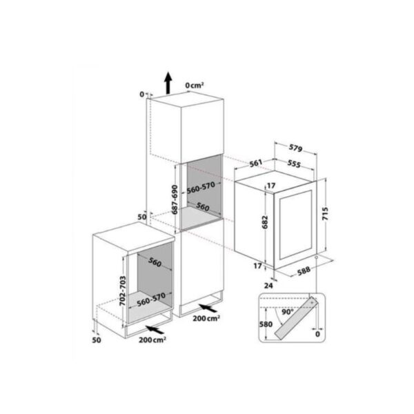 Thiết kế của tủ rượu Elica VERITAS BI36 PRF0191774