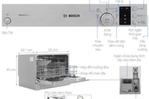 Đặc điểm máy rửa bát mini Bosch SKS62E38EU Serie 4