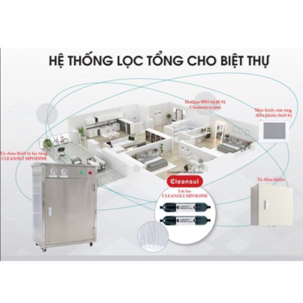 Hệ thống thiết bị lọc nước đầu nguồn Cleansui MPOE-P