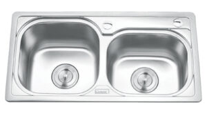 Chậu rửa bát inox 2 hố Gorlde GD-5702