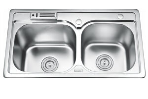 Chậu rửa bát inox 2 hố Gorlde GD-5712