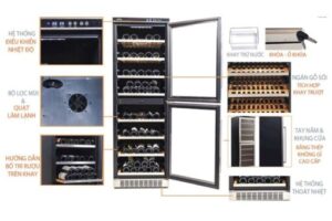 Tủ ướp rượu vang Kadeka KA-165T