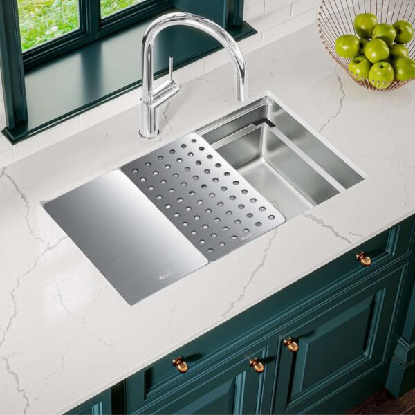 Hình ảnh chậu rửa bát Konox Workstation Undermount Sink KN7644SU Dekor