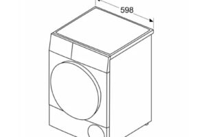 Kích thước máy sấy bơm nhiệt Bosch 9 kg WQG24570SG