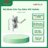 Hafele 489.10.660 – Bộ khóa cửa vệ sinh inox 304, tay nắm bền chắc, phù hợp cửa dày 45mm 2 Bộ khóa tay nắm cửa vệ sinh Hafele 489.10.660