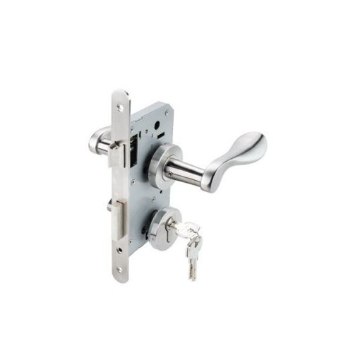 Hafele 499.63.802 – Bộ khóa tay nắm nắp chụp inox 304, vận hành êm ái, phù hợp cửa gỗ dày 45mm 6 Hafele 499.63.802 – Bộ khóa tay nắm nắp chụp – Inox 304 – Hoàn thiện inox mờ – Phụ kiện đầy đủ – Dùng cho cửa gỗ