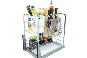 Hình ảnh giá dao thớt inox mạ crom BossEU BS350D